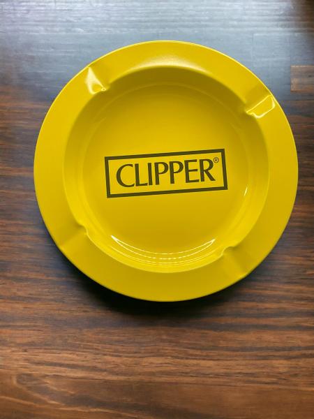 Clipper Logo Aschenbecher Gelb